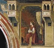 GIOTTO di Bondone The Virgin Receiving the Message oil